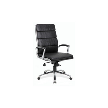 black padded chair on wheels